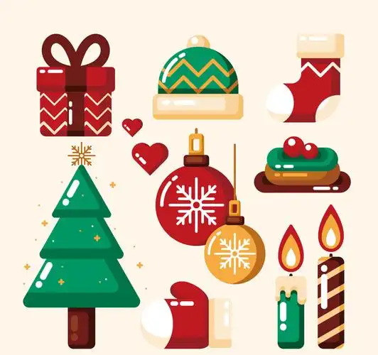 11款创意圣诞节物品矢量素材
