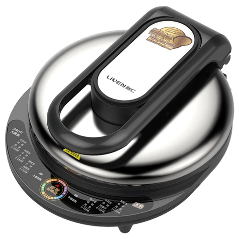 电饼铛通过上下两面同时加热使中间的食物经过高温加热,从而达到烹煮