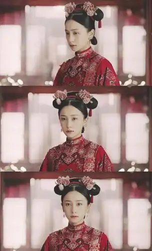 延禧攻略最美宫女明玉一身红嫁衣美炸换回时装也美得不像话