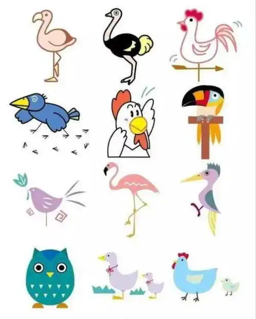 幼儿彩色简笔画大全1000多种492个彩色儿童简笔画素材,为孩子留着吧丨