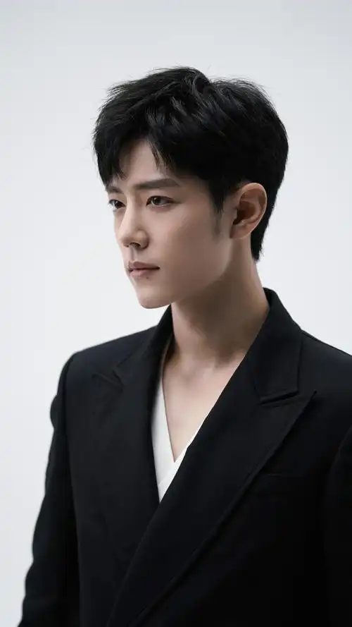 肖战 黑色西服 高清 4k手机 壁纸