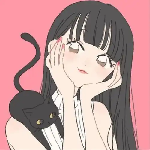 呆萌可爱的卡通动漫女生头像图片