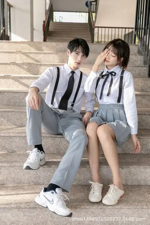 校园校服学院套装班服夏季女高中学生英伦毕业学生校服