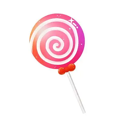 手绘卡通棒棒糖原创素材儿童节