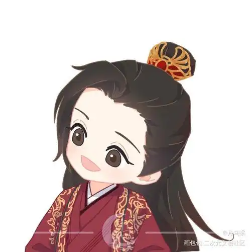 一家五口歪头杀_山河令浪浪钉温周温客行周子舒手绘古风q版绘画作品