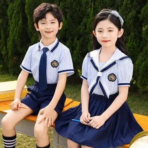 小学生校服英伦风夏季儿童班服主持六一儿童节演讲幼儿园园服演出