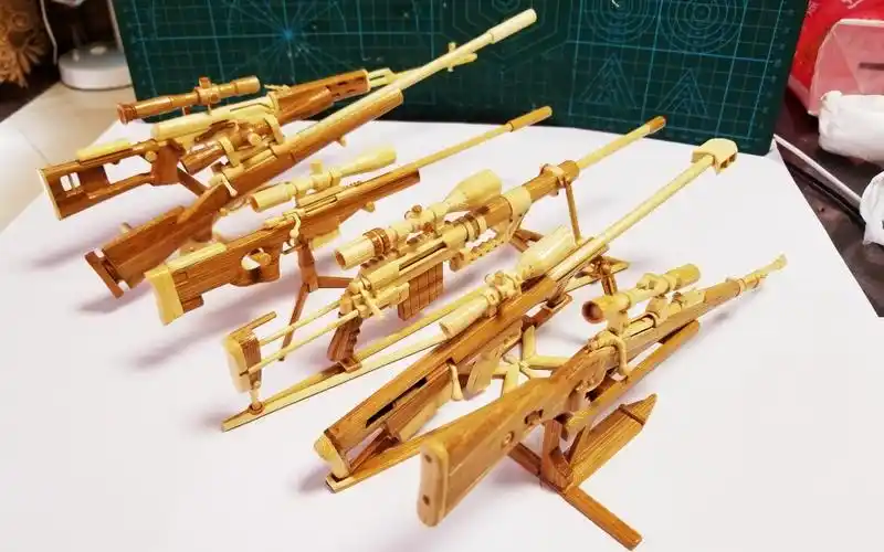 up 用筷子手工制作的名狙