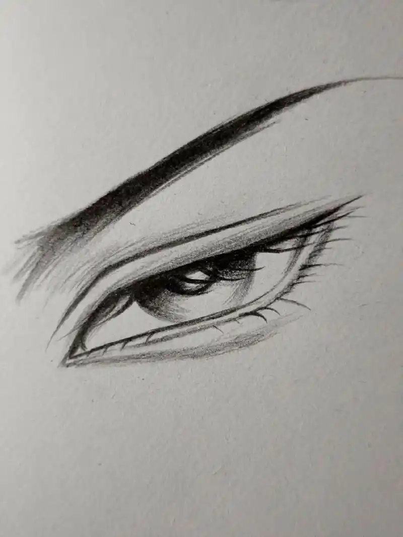 绘画过程.这个眼睛无敌了 #绘画#绘画过程