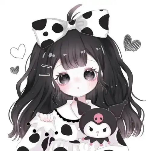 女生头像. 呆萌可爱._呆萌_女生头像_素材_头像