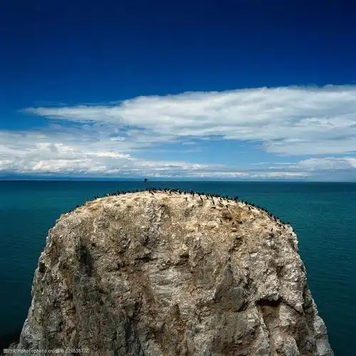 大海中的小岛图片