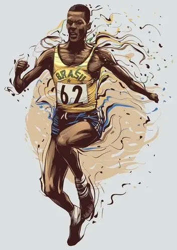 19位巴西著名体育人物肖像插画作品