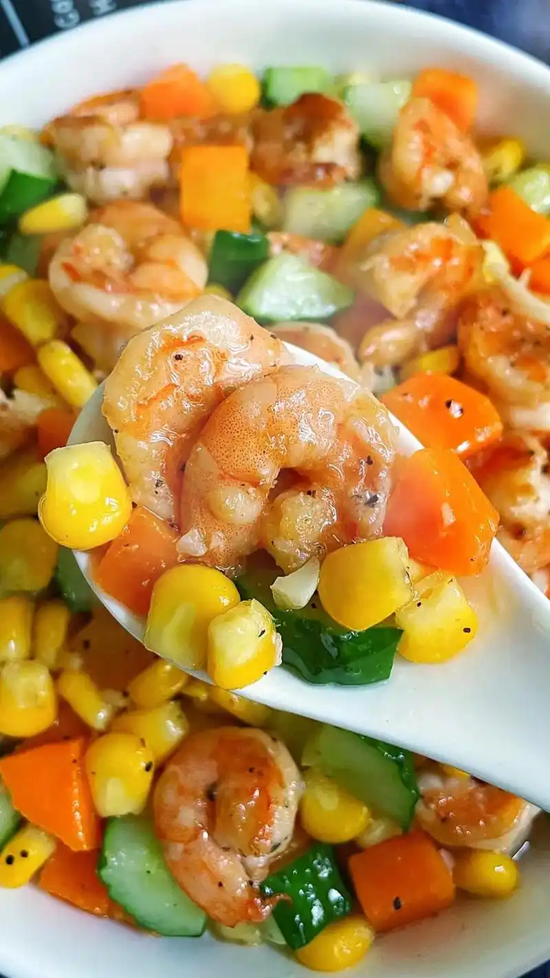 虾仁超级简单的做法,一学就会#跟抖音学做菜 #一 - 抖音