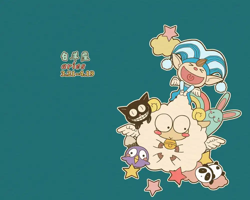 白羊座可爱卡通,高清图片,电脑桌面-壁纸族