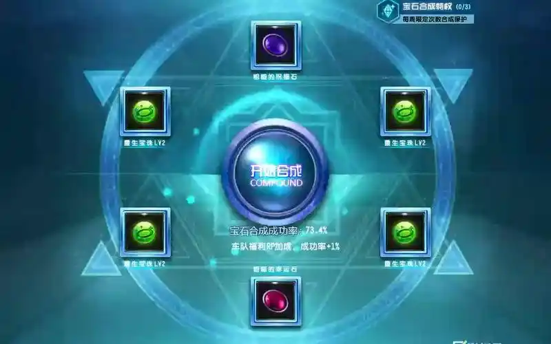 qq飞车端游 合四级宝石成功率66%的方法