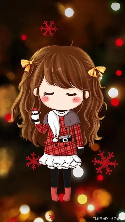 卡通可爱小女孩