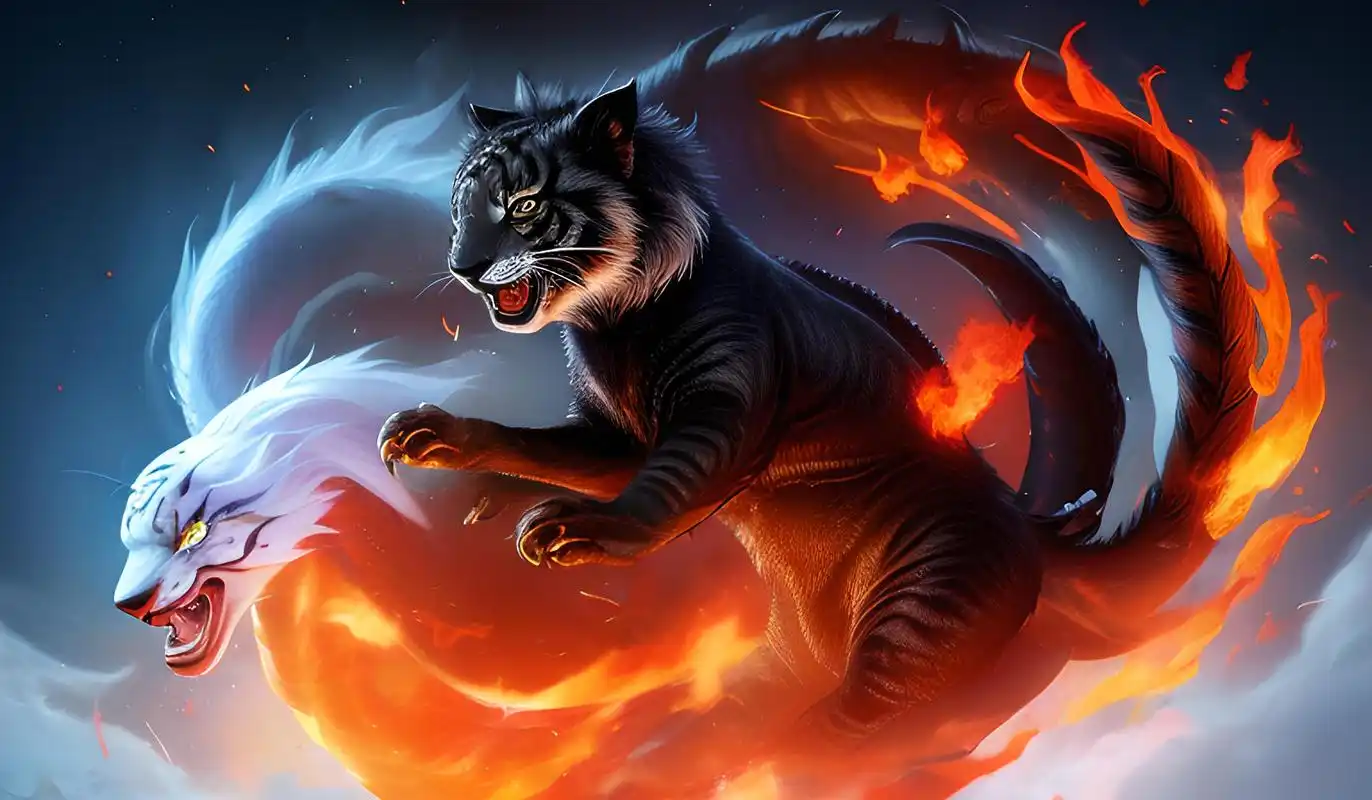 这大概是传说中的神兽龙虎