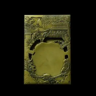 国家非遗肇庆端砚砚台兰亭绿端砚台作品精品手工肇庆端砚正宗老坑天然