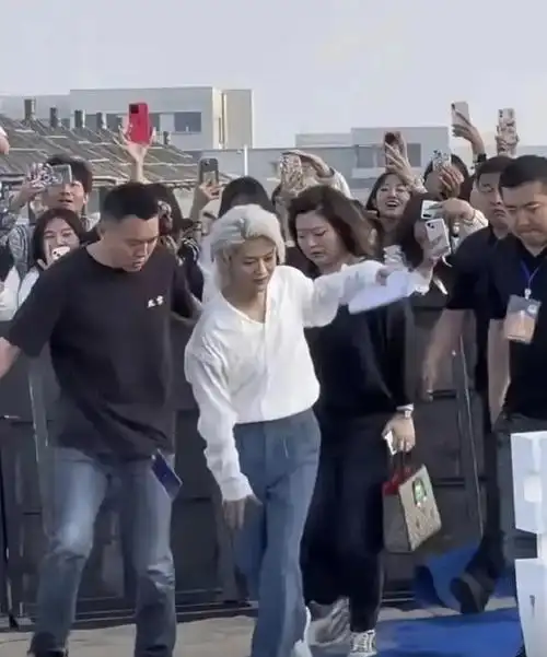 34岁鹿晗撞脸65岁刘雪华,脸肿成"老嫂子",网友:没胡子像我姨