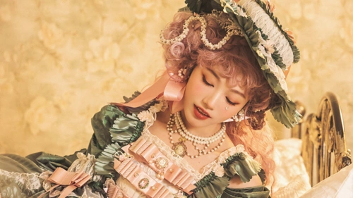 洛丽塔少女宫廷复古优雅写真,高清壁纸图片,大陆美女-回车桌面