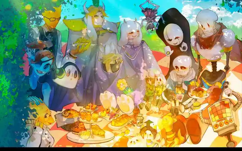 [undertale/传说之下]刚入圈的萌新画的新年贺图