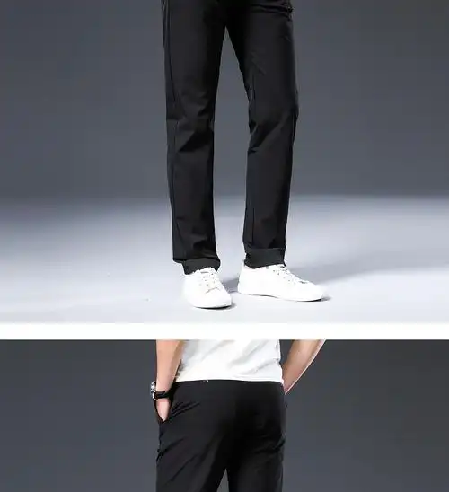 xingzs轻奢品牌冰丝休闲裤男2021夏季新款直筒裤宽松轻商务西裤坠感男