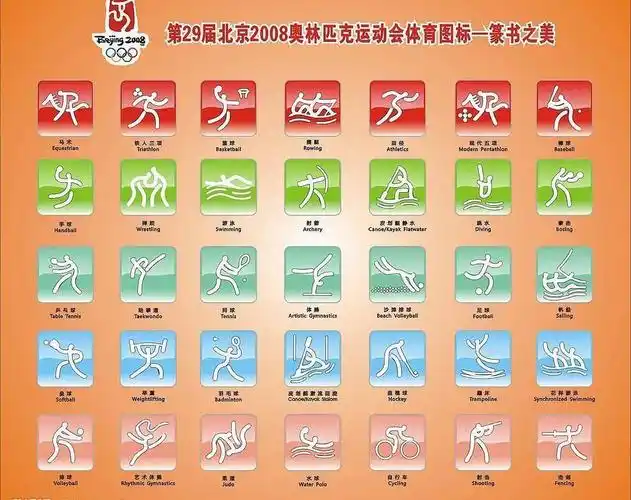2008奥运体育图标图片