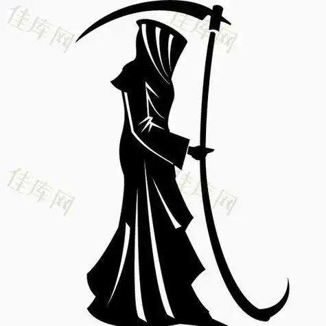 元素简笔画死神拿镰刀的死神简笔画全身手抄报 手抄报图片大全集死神