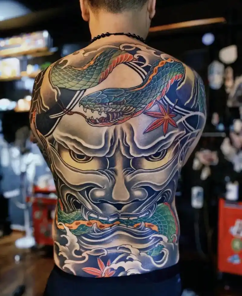 传统纹身图案般若一定无法缺席,出现率极高的一个元素 - 抖音