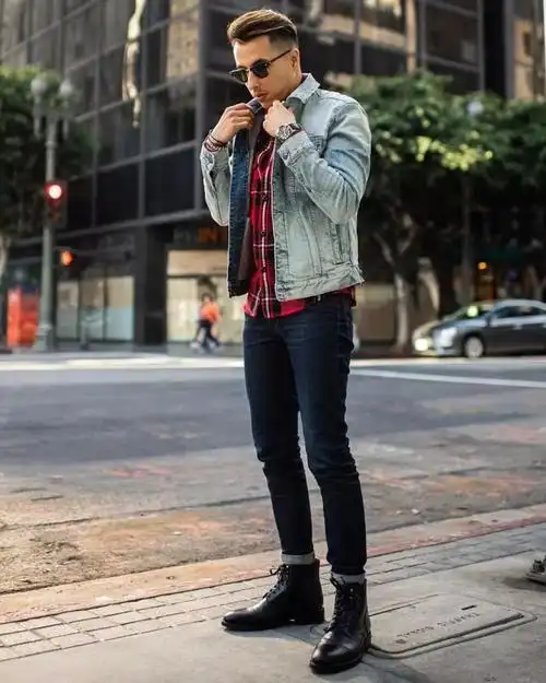 牛仔外套搭配男牛仔外套这么百搭时髦