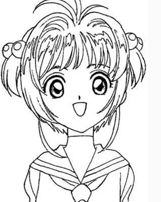 美少女简笔图画 美少女简笔画图片