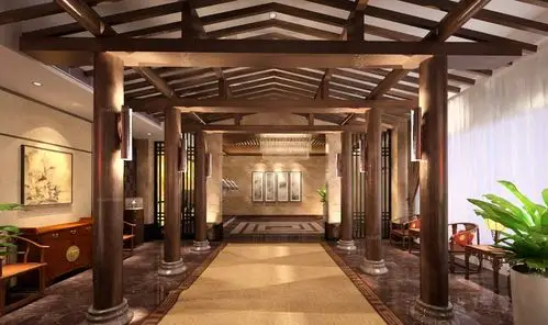 中式会所设计|中式会所设计案例装修效果图