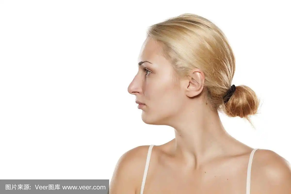 彩妆,青年女人,侧面像,正面视角,美