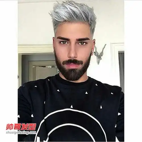欧美潮男背头发型图片undercut头发后梳发型