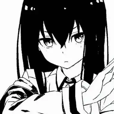 qq动漫头像黑白女生,只有你被爱的时候才会幸福