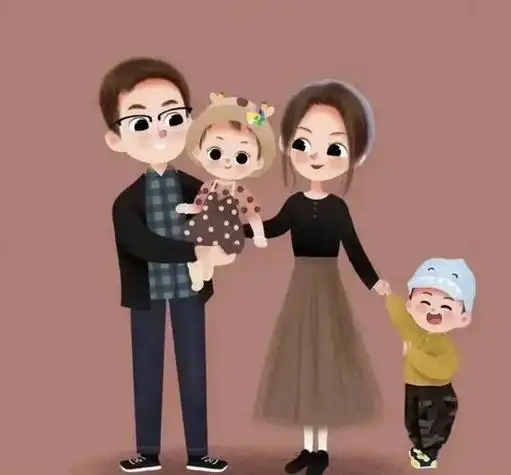 一家四口头像来啦