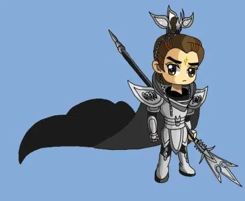 宝莲灯杨戬简笔画