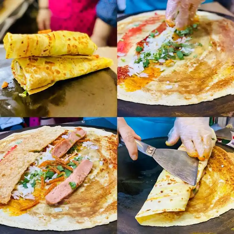 口岸绥芬河的美食～煎饼果子.