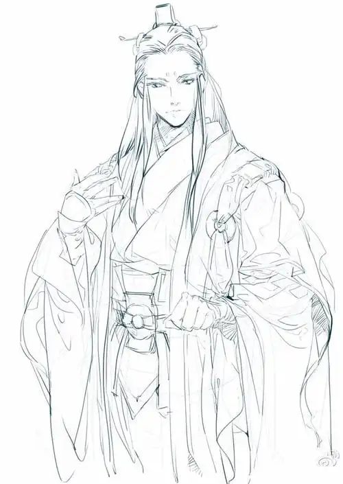 古风漫画人物线稿学习