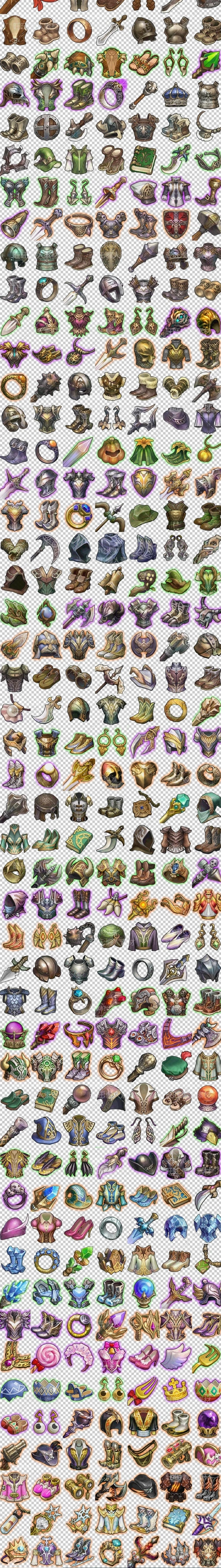 欧美q版手游游戏图标素材装备道具套装图标美术资源651淘宝网