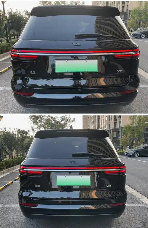 2021款理想one黑武士黑色车标黑化贴碳纤方向盘尾标汽车用品装饰 理想