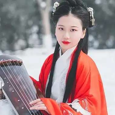 古代弹琴美女头像 女生头像图片大全 -【爱个性】