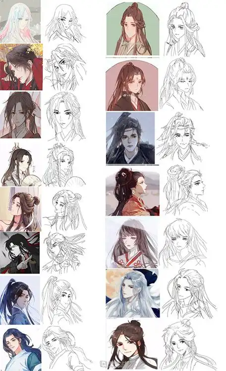 作业:古风插画的头部骨骼与肌肉 - gf-70-153倔强的马尾 - 轻微课