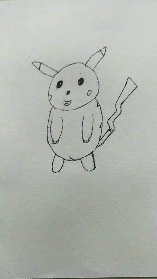 简笔皮卡丘