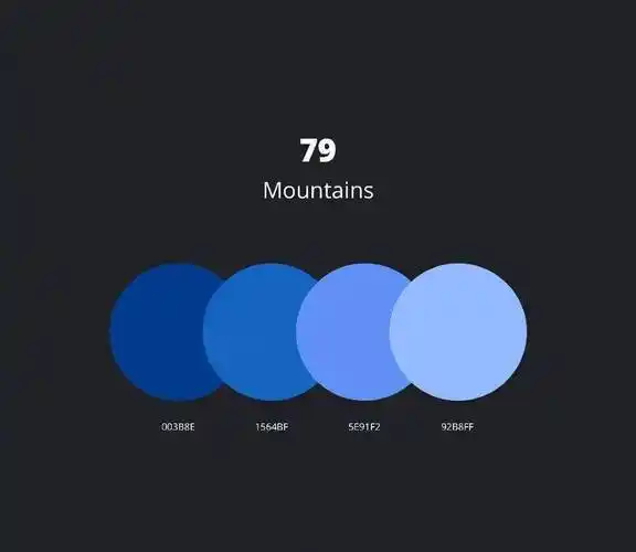 蓝色系配色08日式海报配色参考07一组黑色搭配灵感06温柔的配色参考05