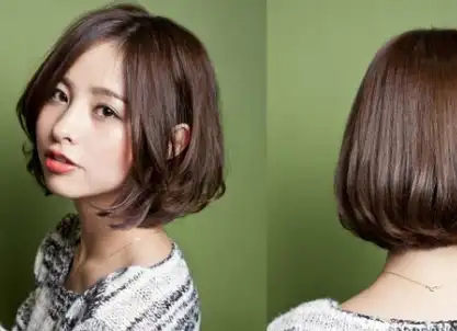 圆脸适合的发型图片短发or梨花头都适合