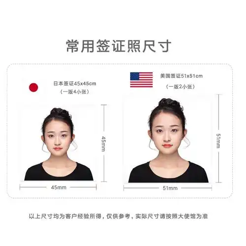 签证照出国照片 日本美国签证照片冲印打印洗照片晒照片证件照 包邮 -