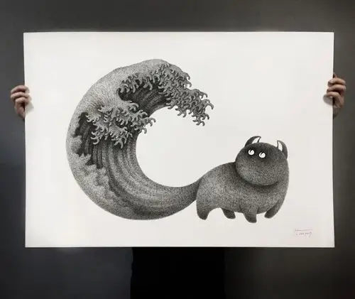 kamwei fong丨画一只猫猫虫