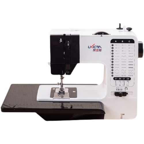 家用全自动电动缝纫机 小型带锁d边迷你衣车 家庭吃厚型裁缝机