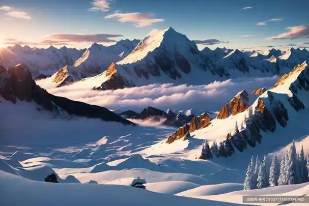 最漂亮好看的雪山风景图片大全高清