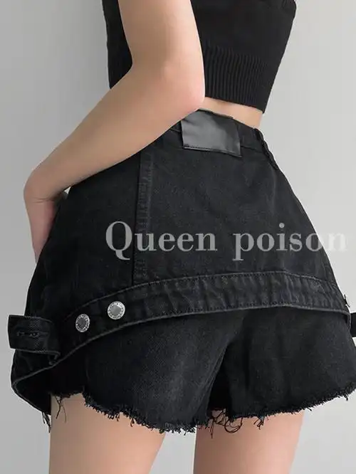 牛仔短裤黑色才是王道